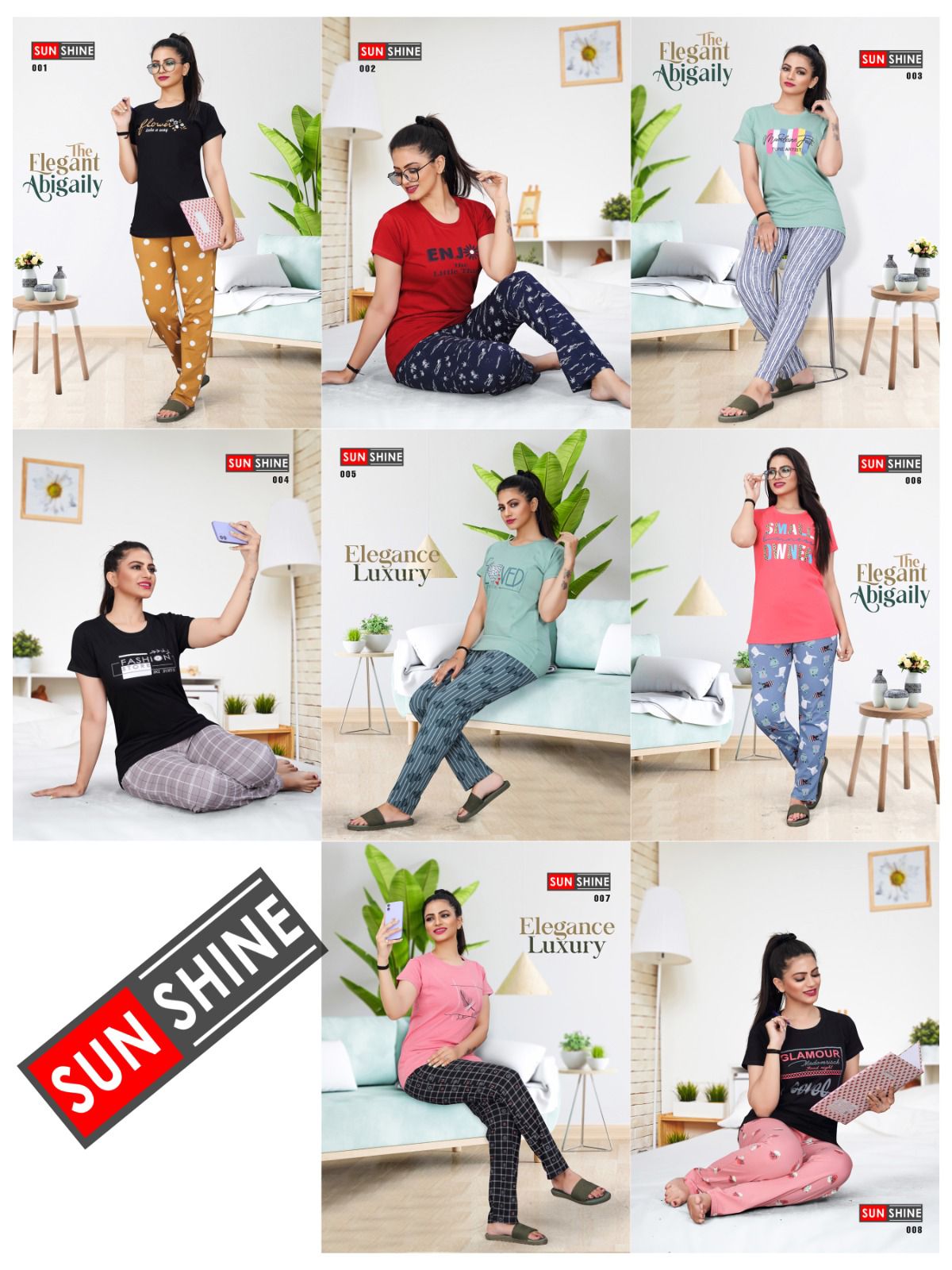 Summer Special Sun Shine Night Suit Catalog